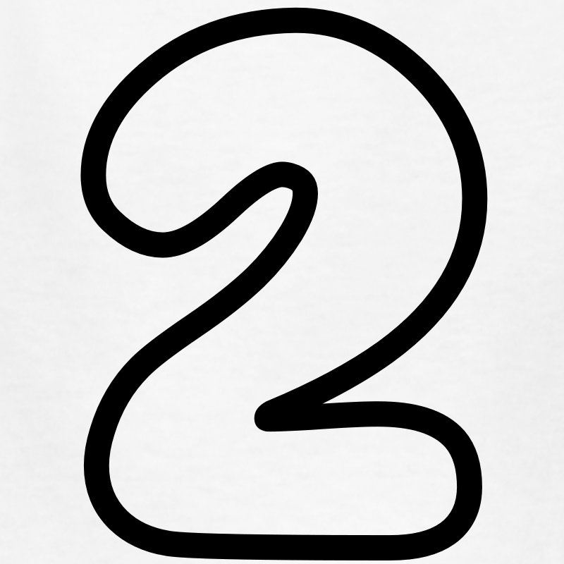 Number 2 Outline Clipart 9 