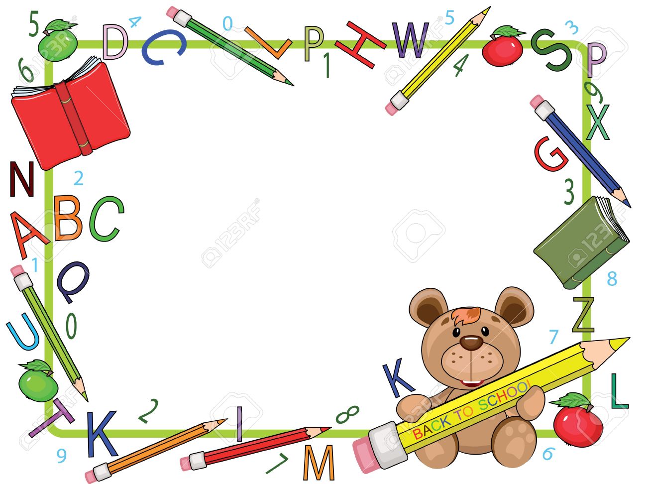 Number frame clipart - Clipground