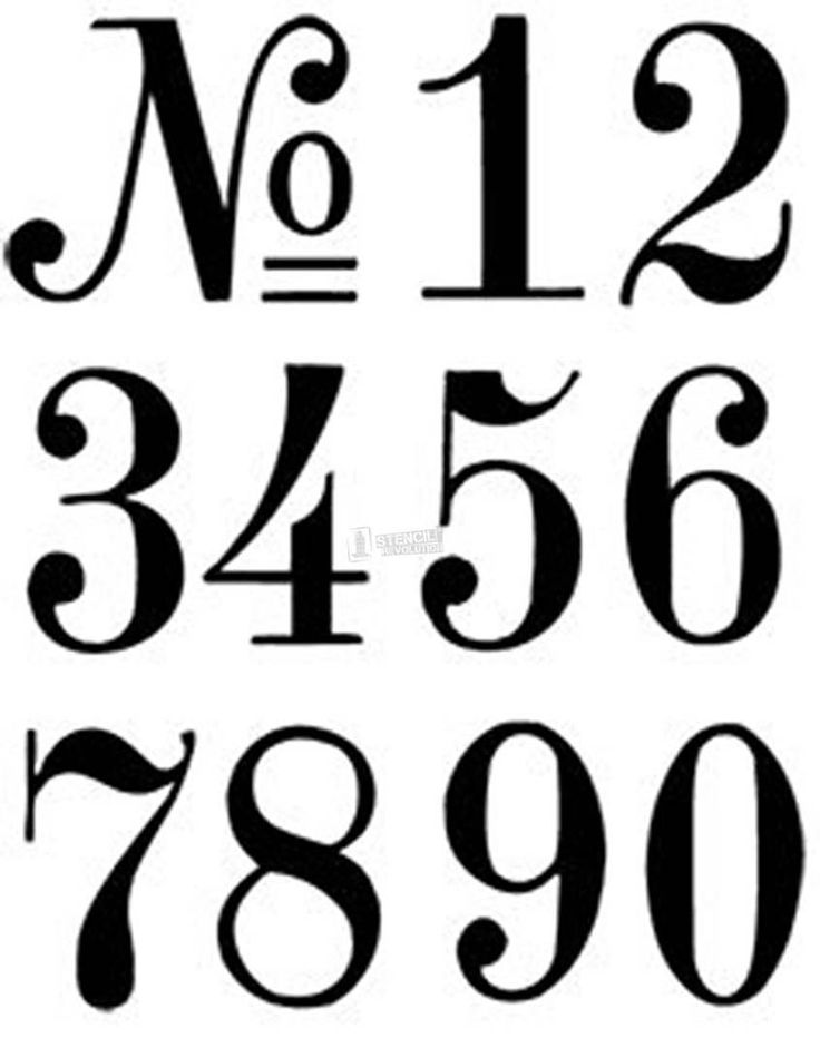 3 Inch Number Stencils Stencil Numbers 3 Inch Vintage Oly Font By