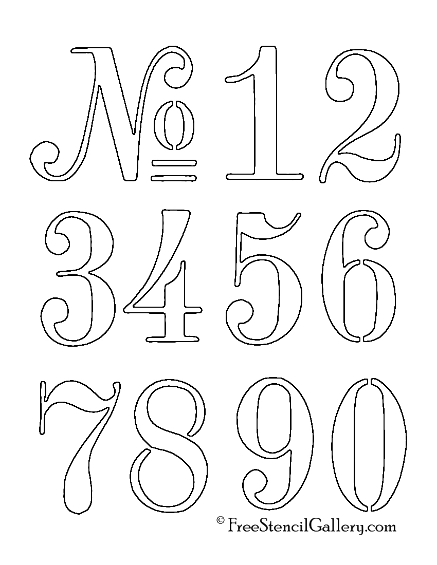 Number Stencil Clipart 20 Free Cliparts Download Images On Clipground