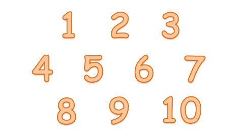 1 to 10 Numbers PNG Transparent Images.
