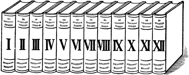 Clipart roman numerals.