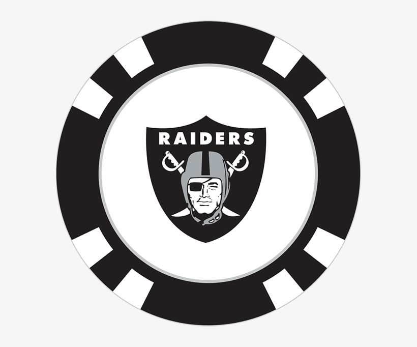 Oakland Raiders Poker Chip Ball Marker.
