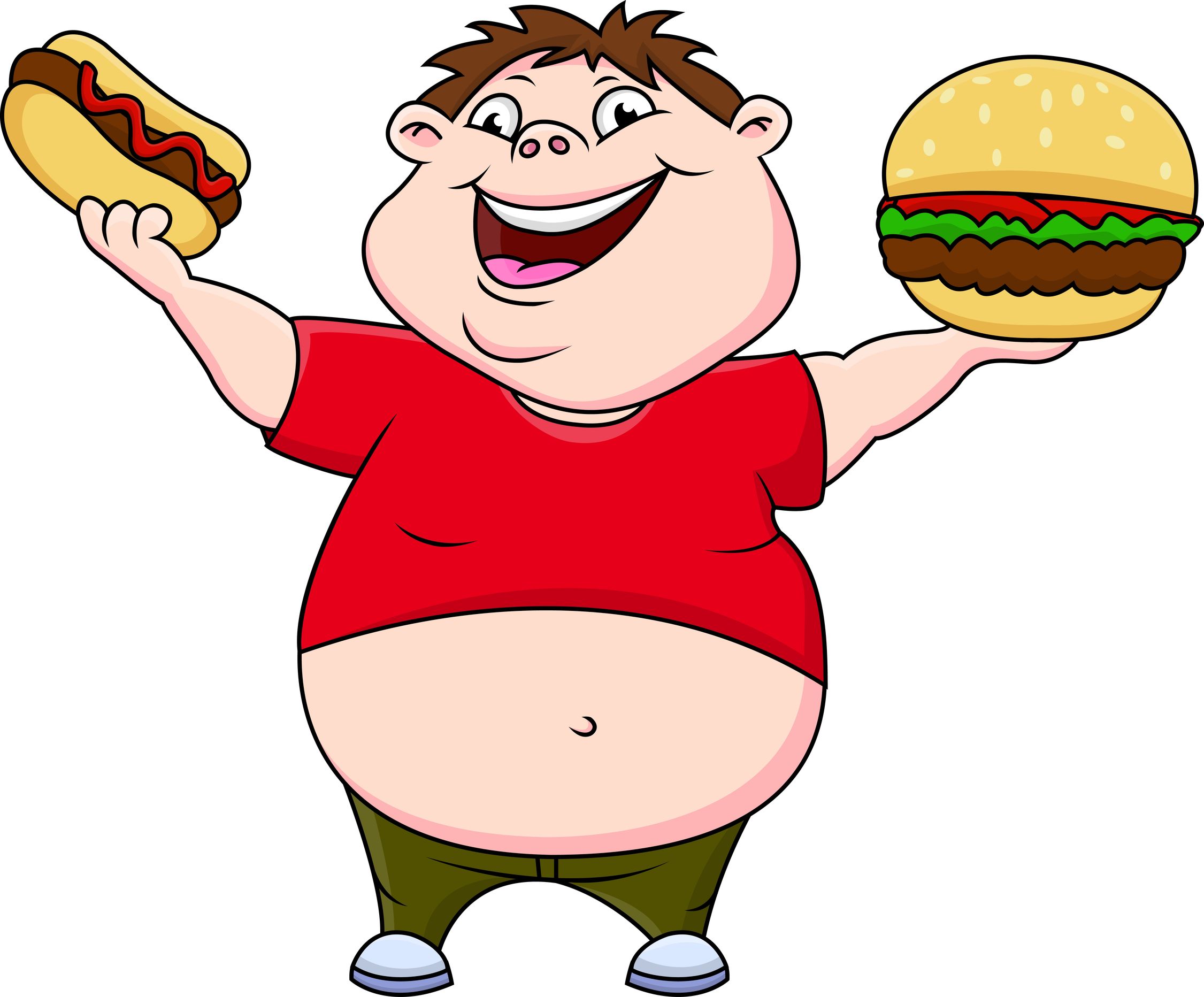 Obesity in Society Clip Art.