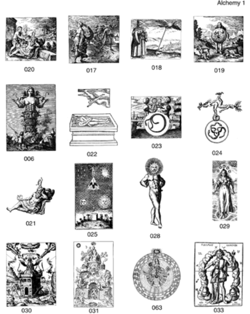 Alchemical Occult Clip Art Collection.