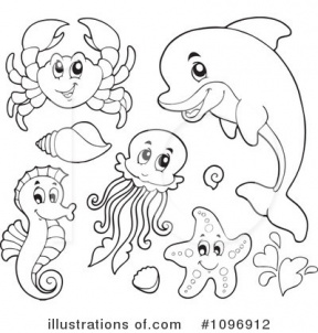 Sea Creatures Clipart.