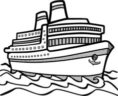 Cruise Ship clip art.