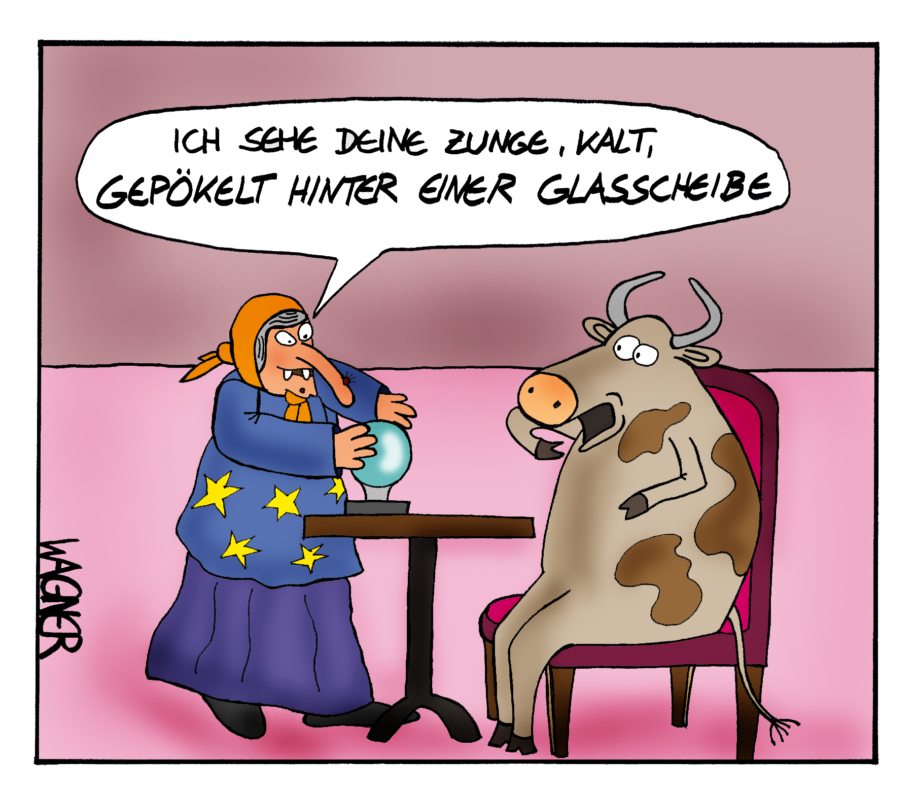 Cartoon Zukunft.