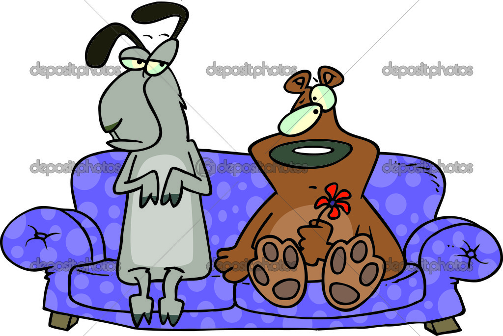 Cartoon Animal Odd Couple — Stock Vector © ronleishman #13950017.