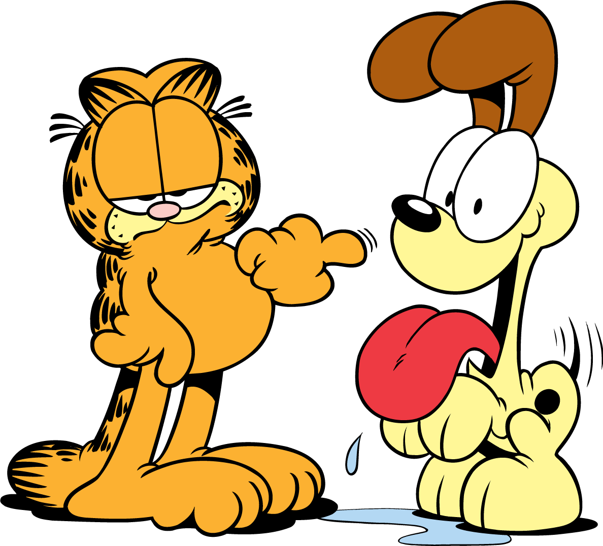 Odie Hugging Garfield.