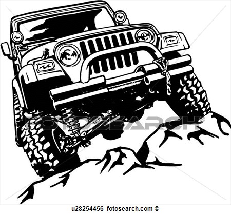 Off road jeep clipart.