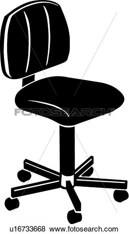 Clip Art of Office Chair u16733668.