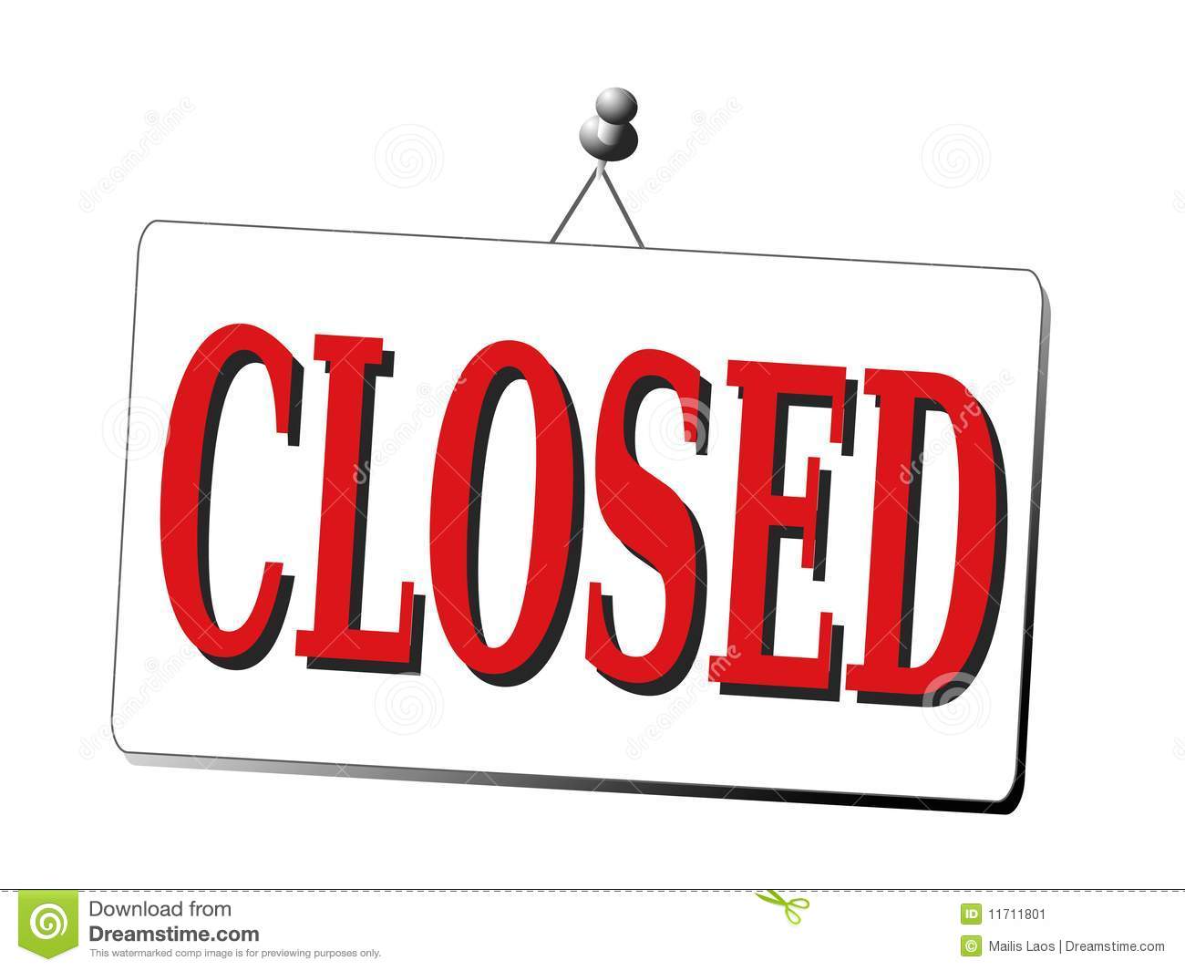 Download Office Closed Clipart.