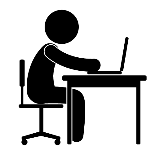 Office Work Clipart Black And White.