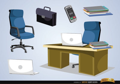 Office Furniture Clipart.
