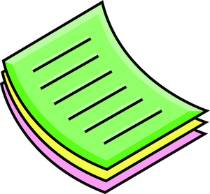 Papers Clipart Image.
