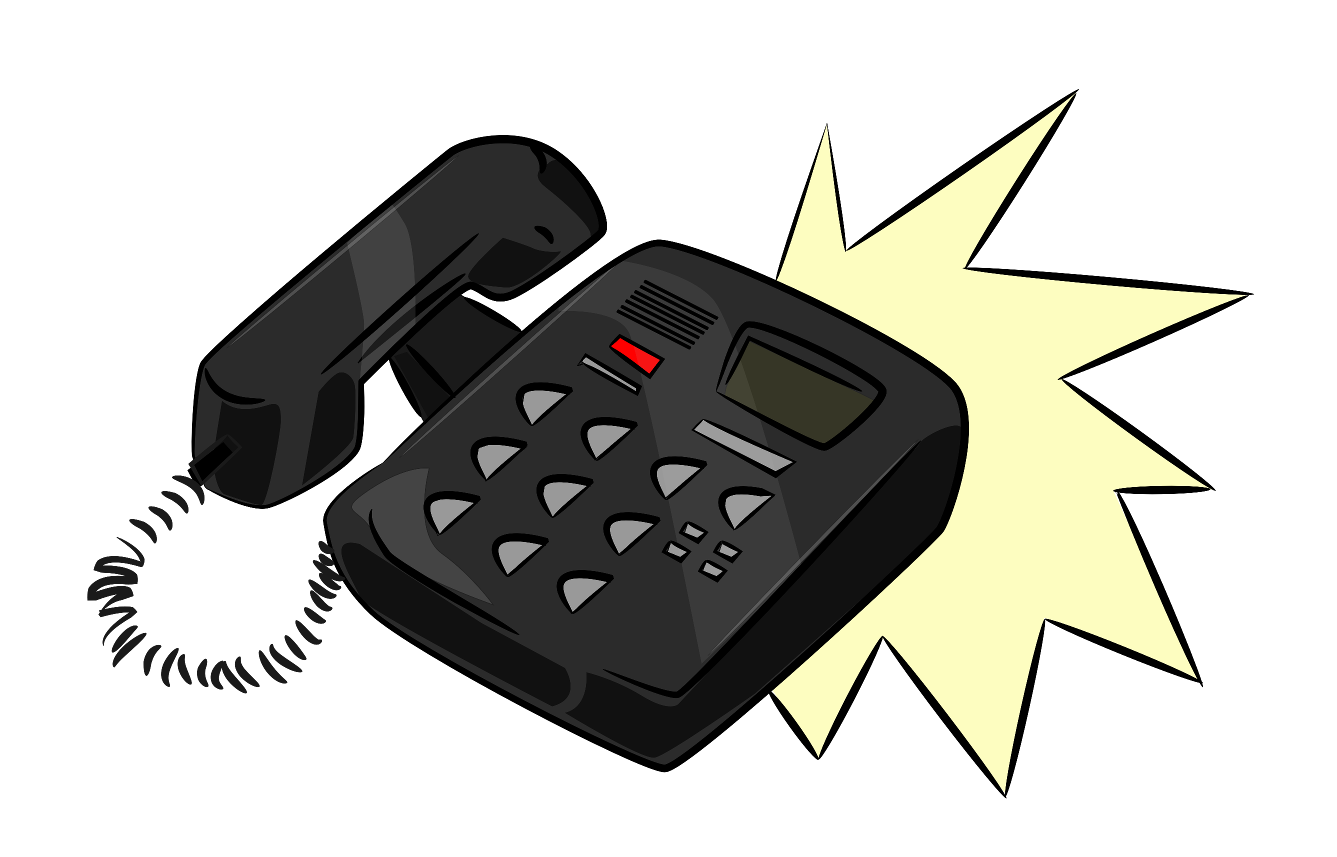 Free Office Phone Clipart Image.