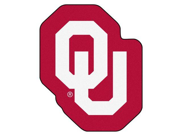 NCAA University of Oklahoma Sooners Mascot Novelty Logo Shaped Area Rug.