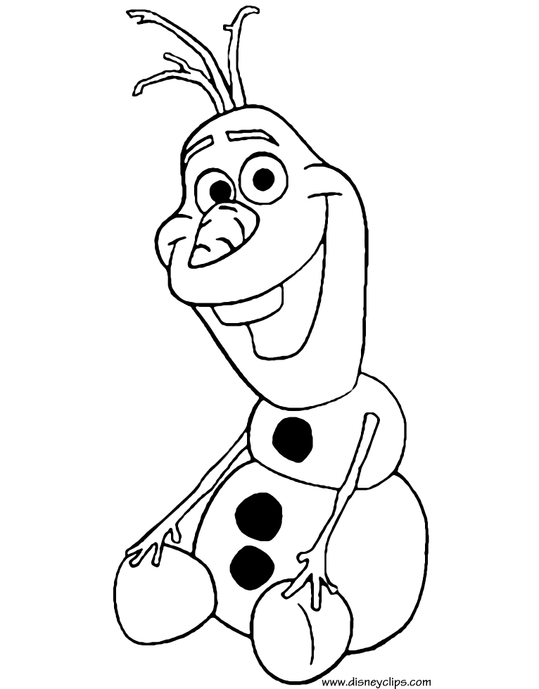 1088 Olaf free clipart.