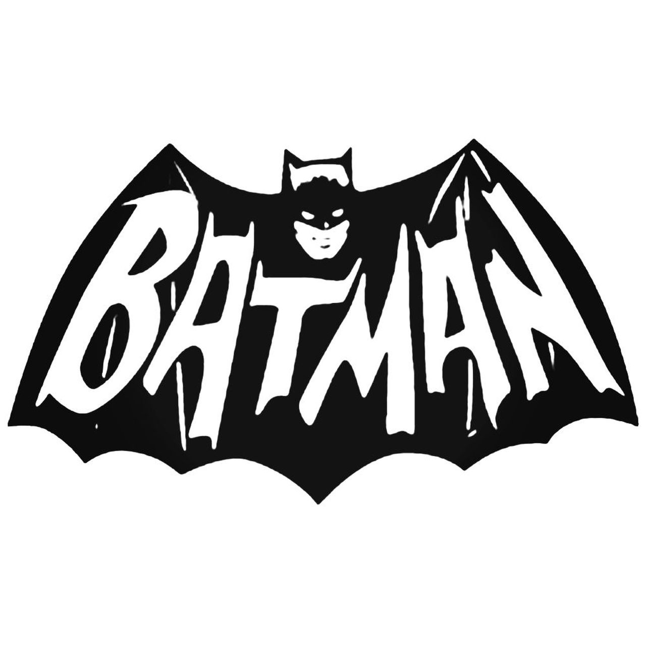 Бэтмен логотип на белом фоне