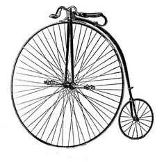 Free vintage bicycle clip art.