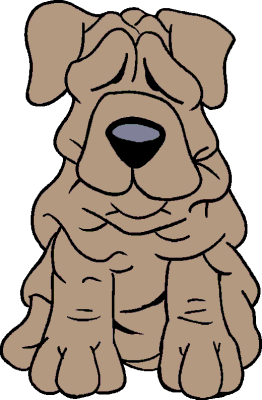 Free Dog Clipart, 12 pages of Public Domain Clip Art.