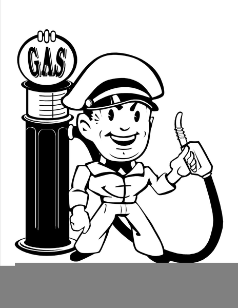 Old Gas Pump Clipart.