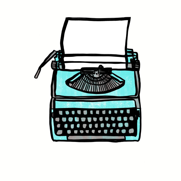 Vintage Typewriter: Old Fashioned Retro Hipster T.