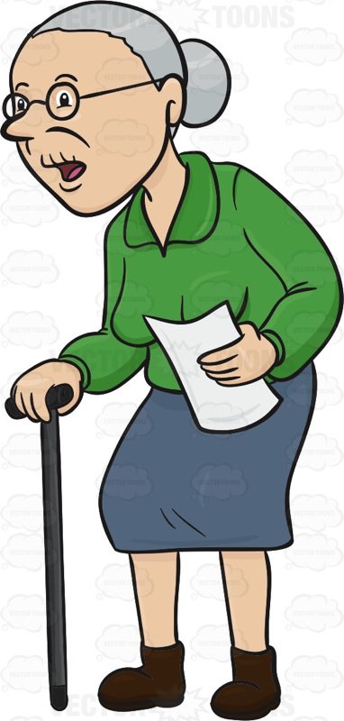 old lady with cane clipart 10 free Cliparts | Download images on ...
