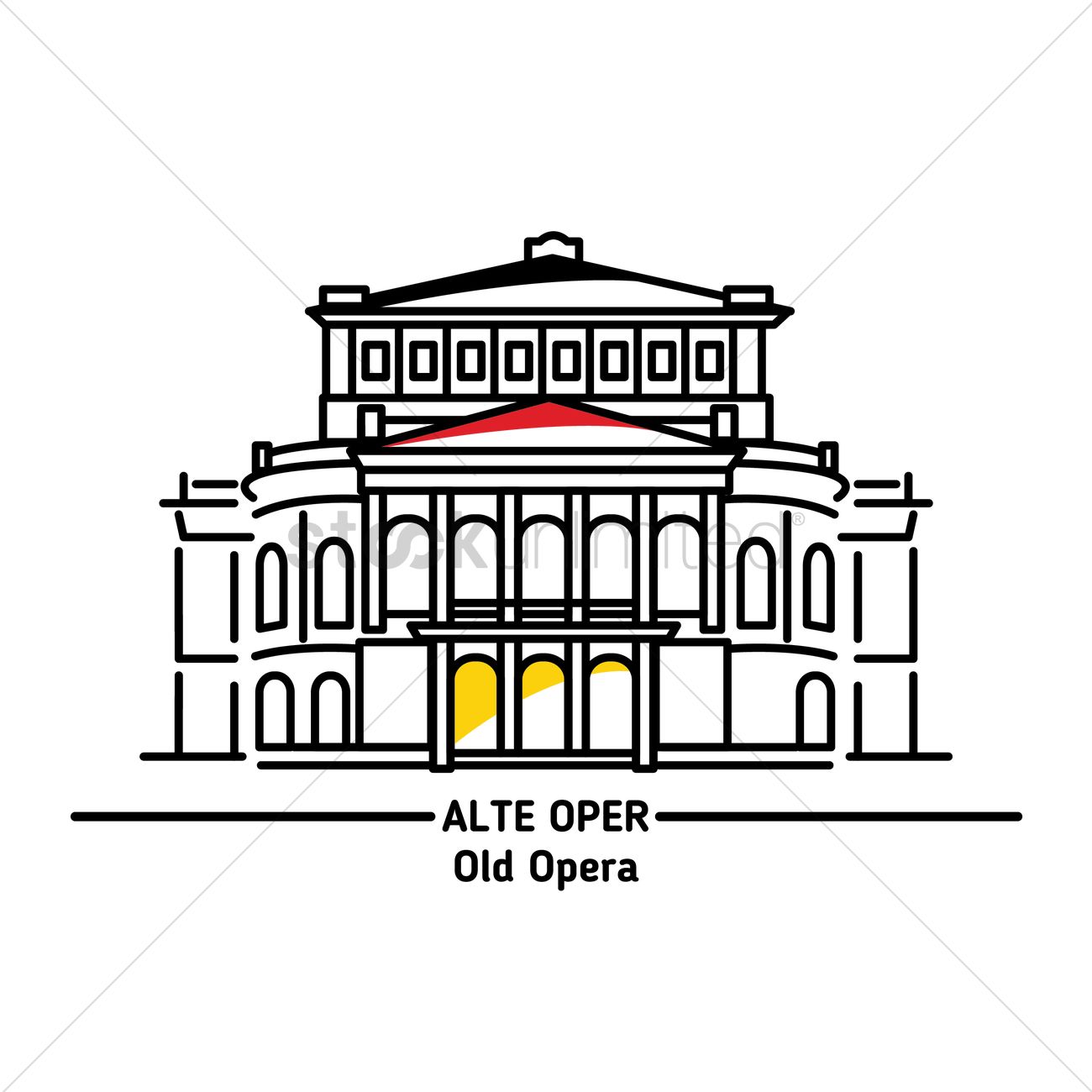 Old opera Vector Image.