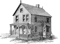 Old Farm House Clipart.