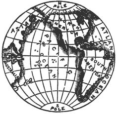 Old world globe clipart.