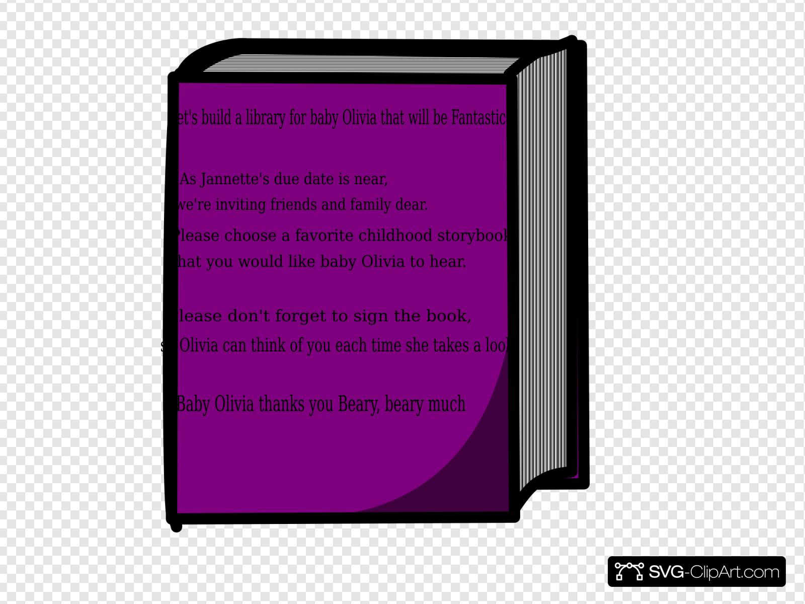 Olivia Book Clip art, Icon and SVG.