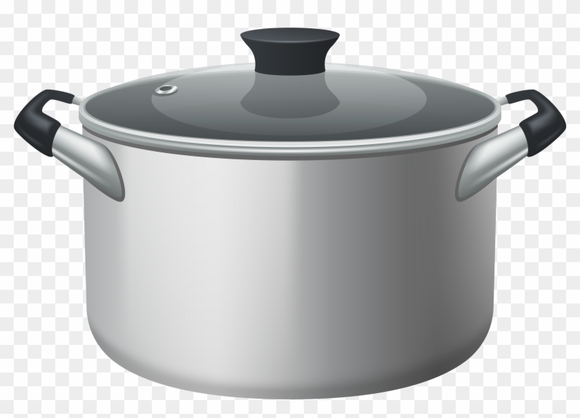 Stainless Steel Stock Pot With Glass Lid Png Clipart.