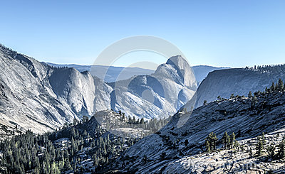 Olmsted Point, Yosemite National Park Stock Photo.