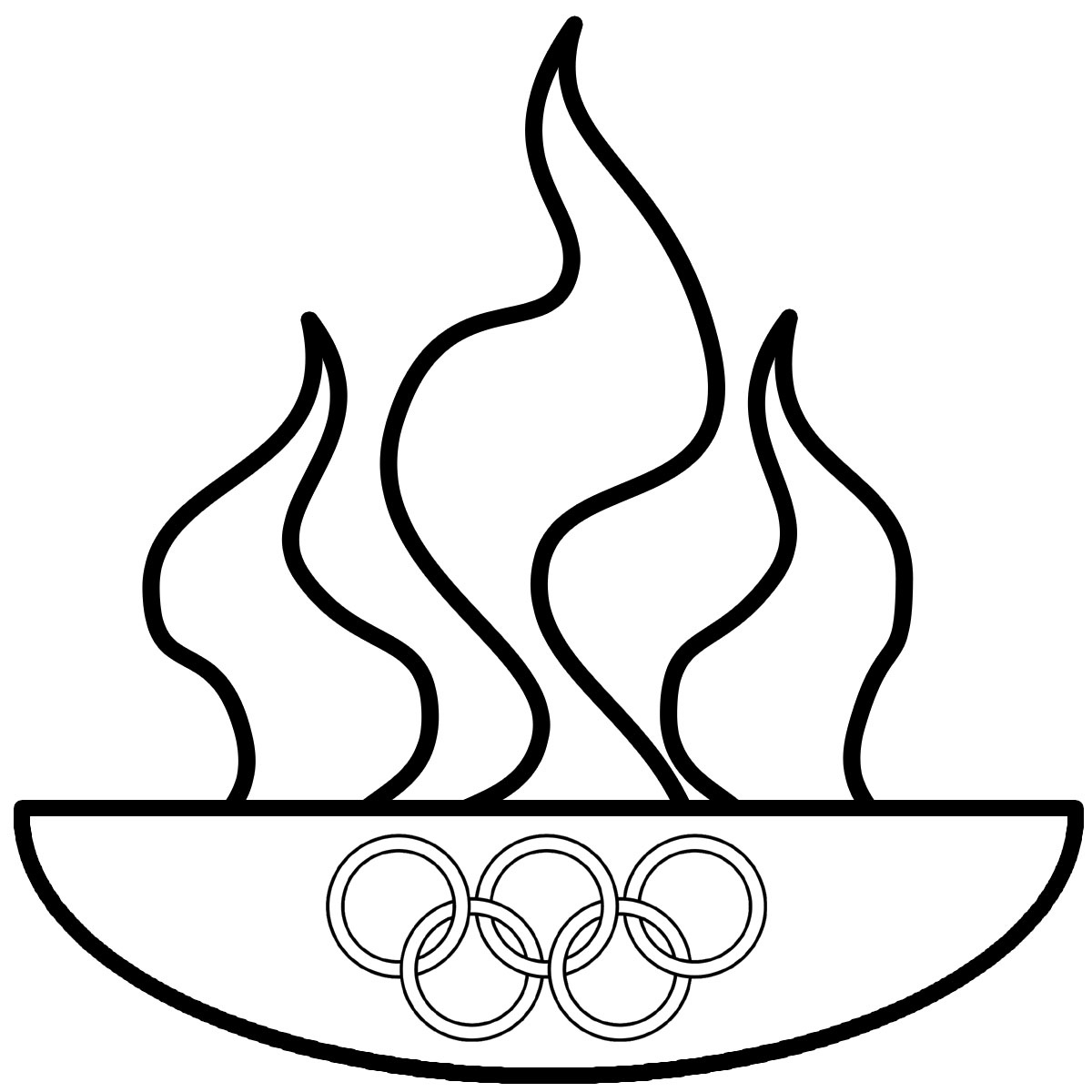 Black And White Olympic Medal Clipart.