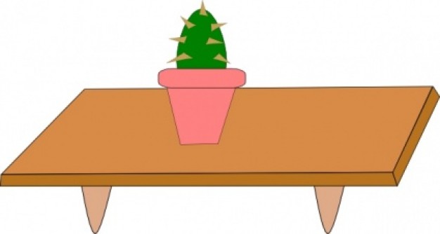 On The Table Clipart.