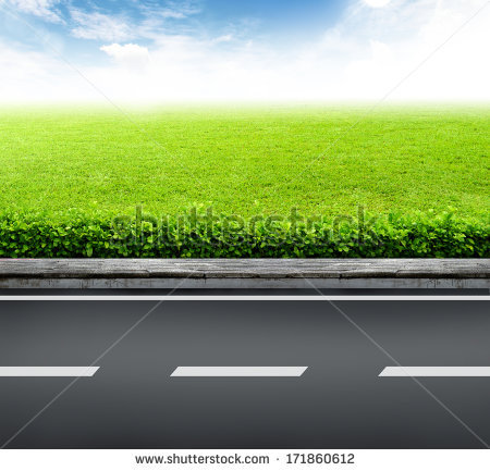 Road side view clipart.
