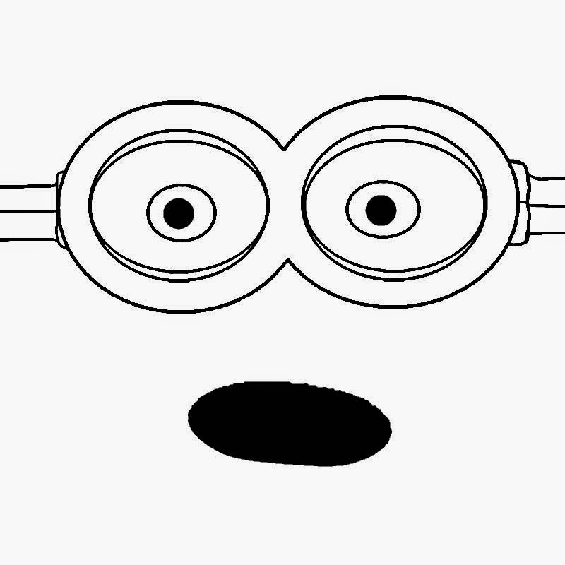 one eye minion clipart black and white - Clipground