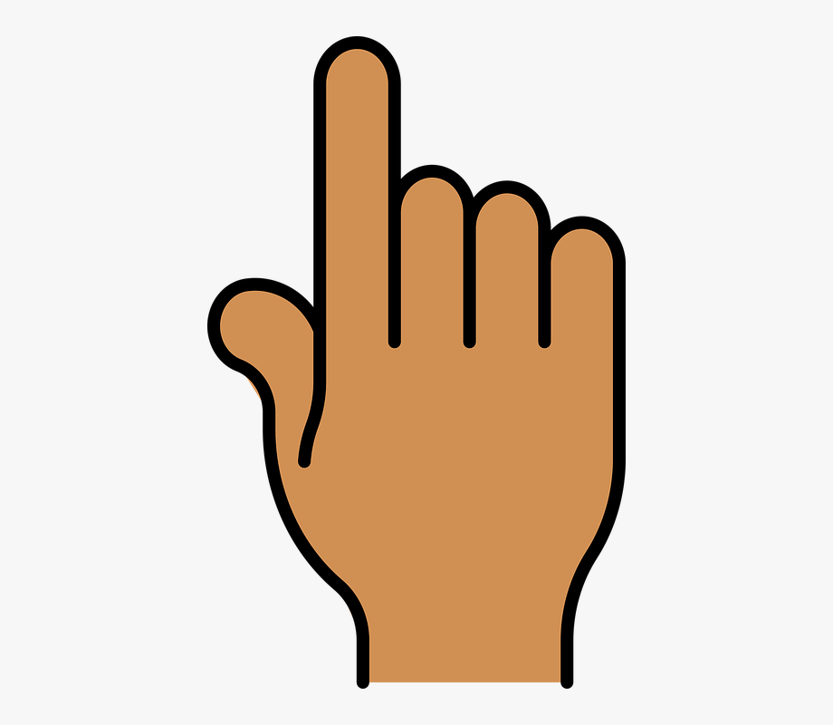 Index Finger Pointer Click Hand Brown Gesture You.