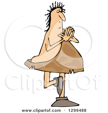 Clipart of a Cartoon Chubby Senior Couple in Robes, Balancing on.
