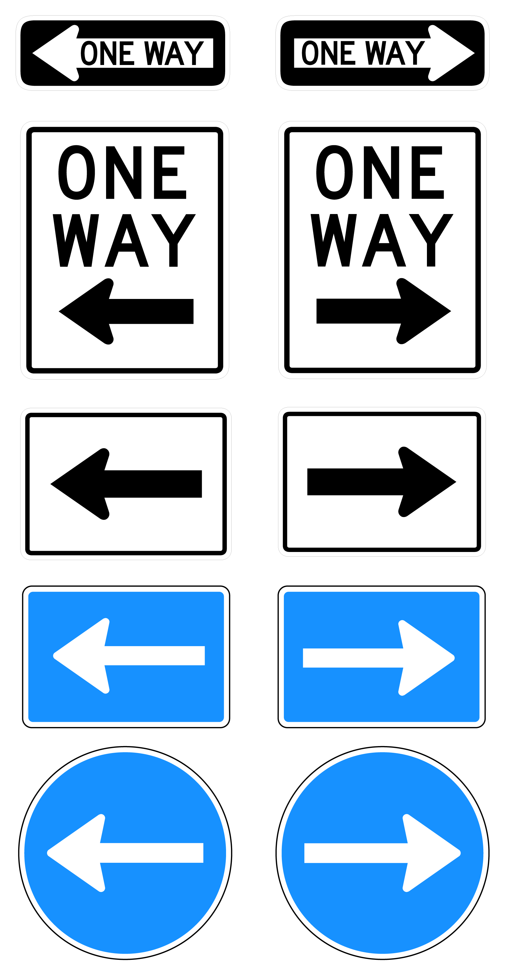 One-way road clipart 20 free Cliparts | Download images on Clipground 2021 One Way Street Signs