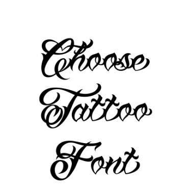 Chicano Font for Tattoos.