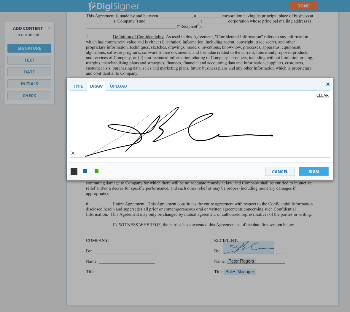 create digital signature pdf php