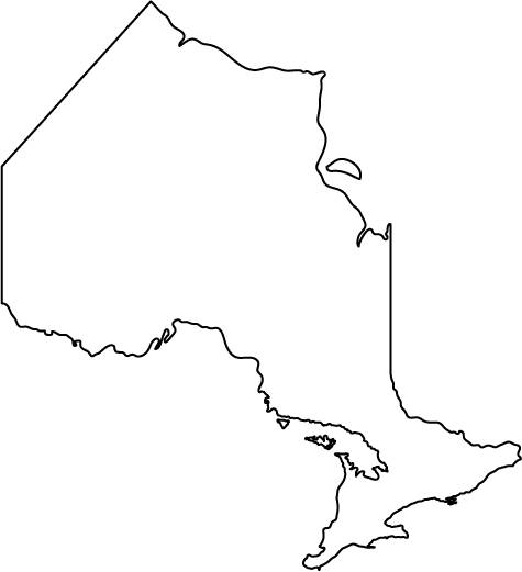 Clipart map of ontario.