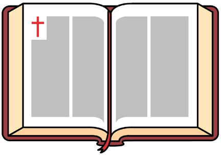 Open Bible Clipart.