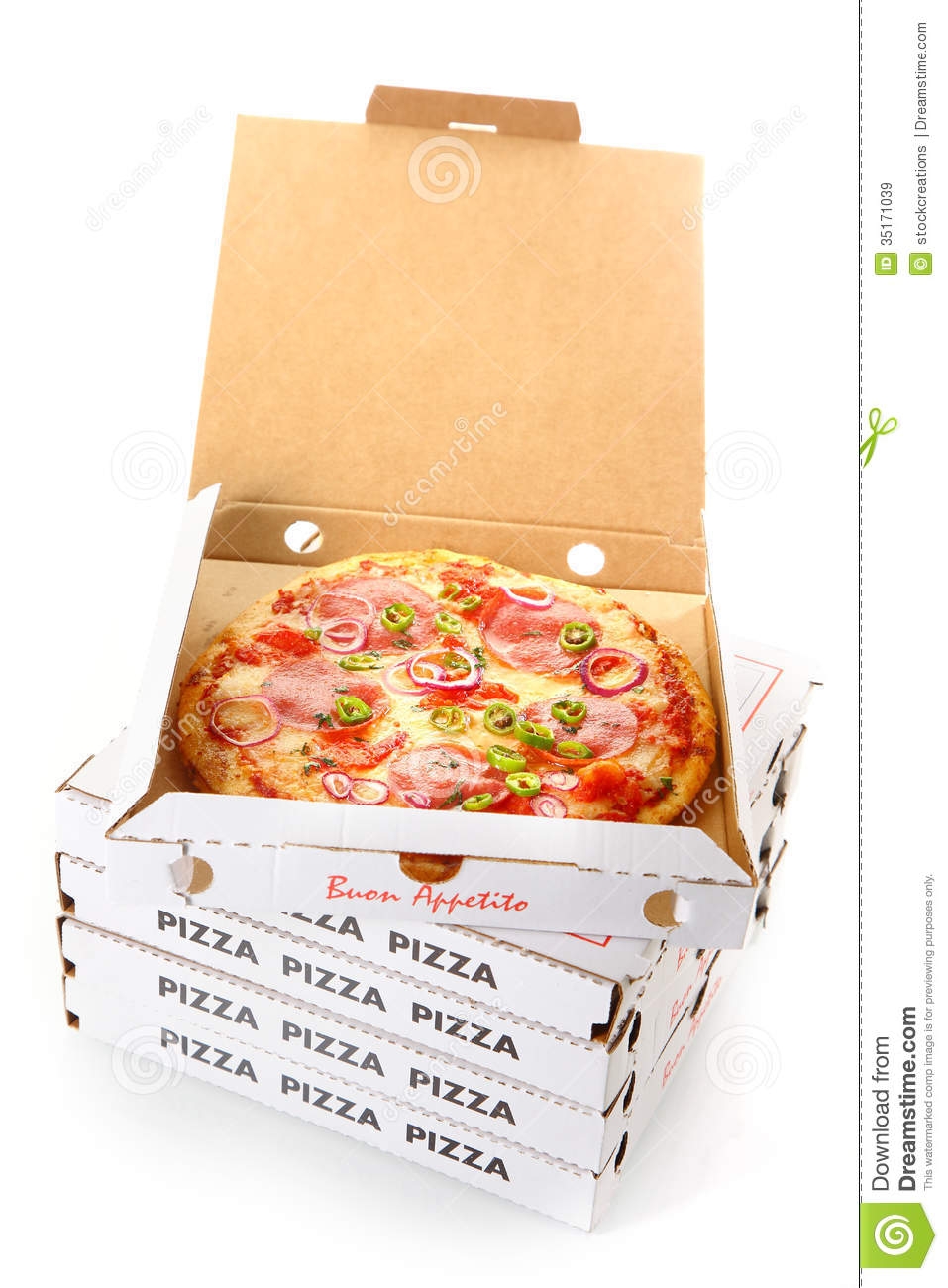 Open Pizza Box Clipart.