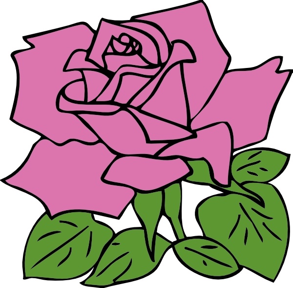 Rose clip art Free vector in Open office drawing svg ( .svg.