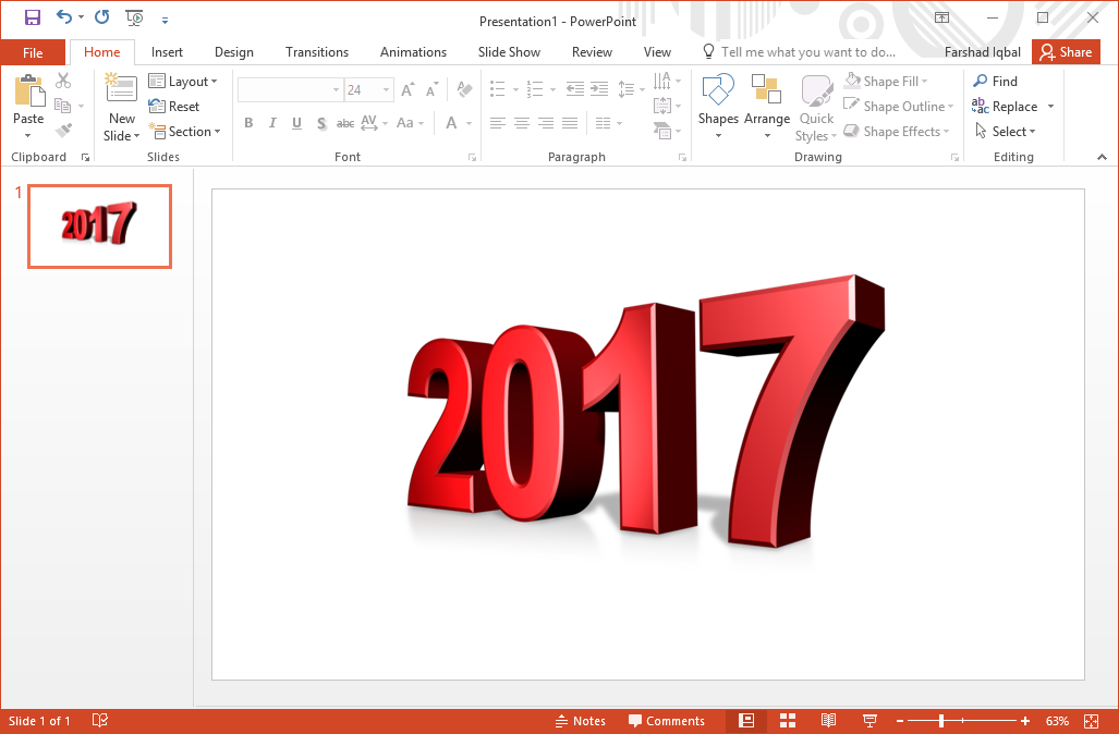 Best 2017 New Year Clipart For PowerPoint.