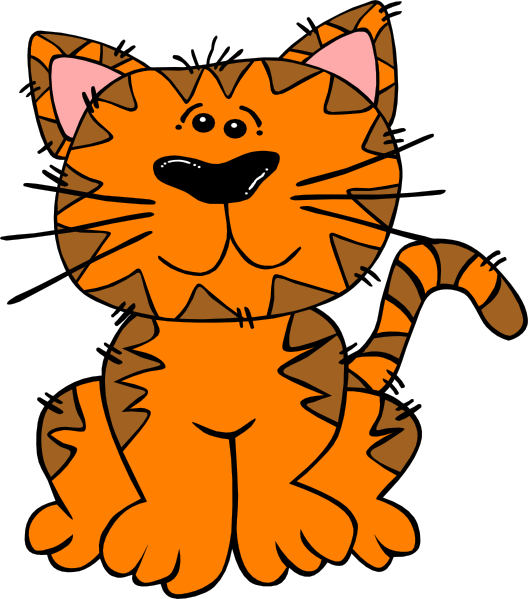 Orange Tabby Cat Clip Art at Clker.com.